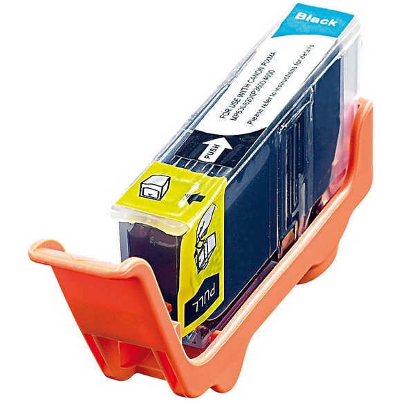 iColor Patrone für CANON (ersetzt CLI-521BK), photo-black mit CHIP