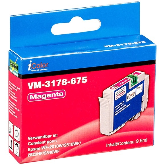 iColor Patrone für Epson (ersetzt T1631 T1632 T1633 T1634 / 16XL), magenta