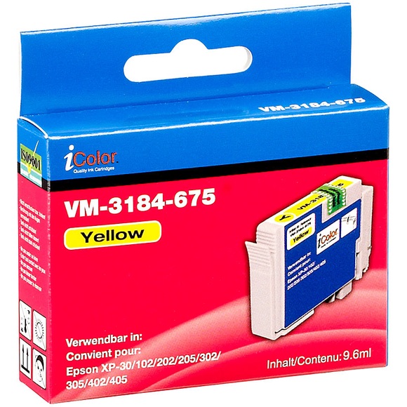 iColor Patrone für Epson (ersetzt T1814 / 18XL), yellow