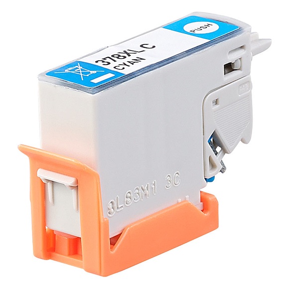 iColor Tinten-Patrone T3792 / 378XL für Epson-Drucker, cyan (blau)