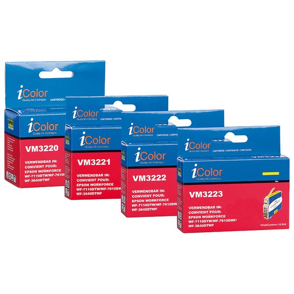 iColor ColorPack für Epson (ersetzt T2711-T2714 / 27XL), BK/C/M/Y XL
