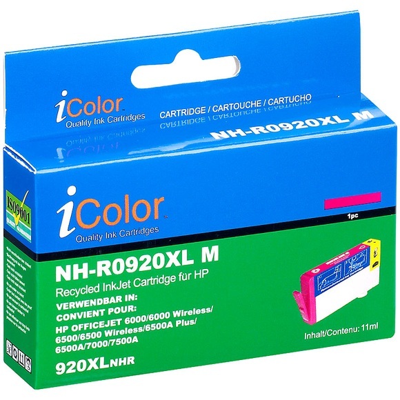 iColor Patrone für HP (ersetzt CD973AE, No.920XL), magenta