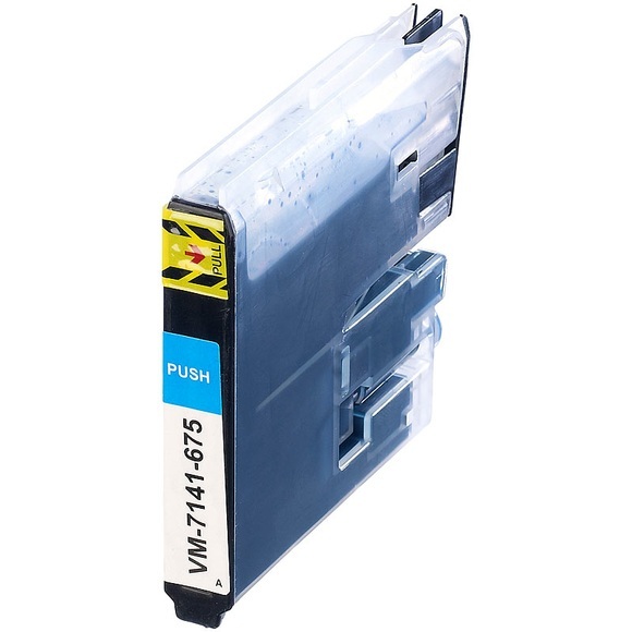 iColor Tintenpatrone für Brother (ersetzt LC980/LC1100), cyan