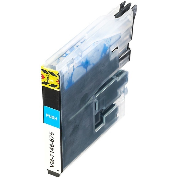 iColor Tintenpatrone für Brother (ersetzt LC985), cyan