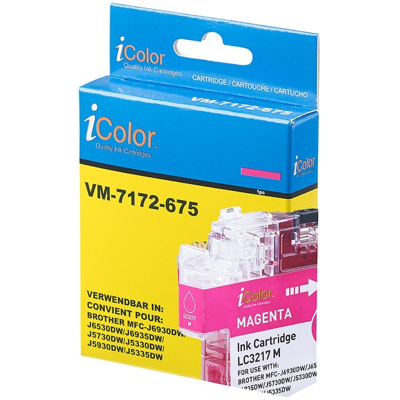 iColor Tintenpatrone für Brother (ersetzt LC-3217M), magenta