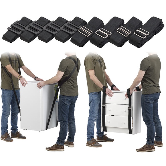 2er-Set Doppel-Tragegurte für 2 Personen, belastbar bis 360 kg, Tasche