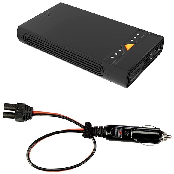 revolt 3in1-Kfz-Starthilfe und USB-Powerbank mit LED-Leuchte, 15.300 mAh