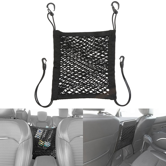 Kfz-Rückenlehnen-Aufbewahrungsnetz, 30 x 28 cm, elastisch