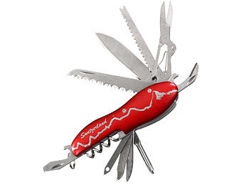 Taschenmesser Officer Grip, Swiss Alpen Panorama, rot