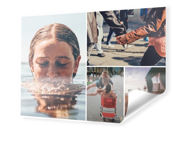 Fotocollage auf PVC im Format 60 x 45 cm