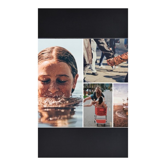 Fotorahmen im Format [FORMAT], schwarz in schwarz