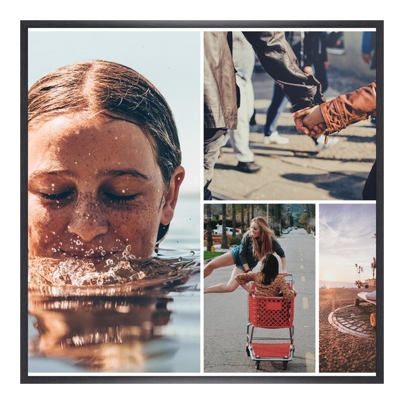 Fotocollage als Poster im Format 24 x 18 cm im Format 24 x 18 cm im Rahmen