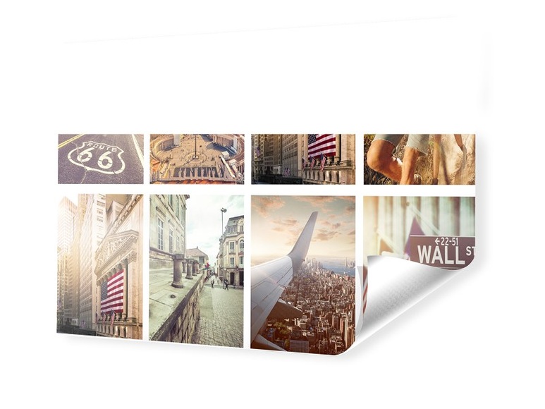 Fotocollage auf PVC als Panorama im Format 120 x 60 cm