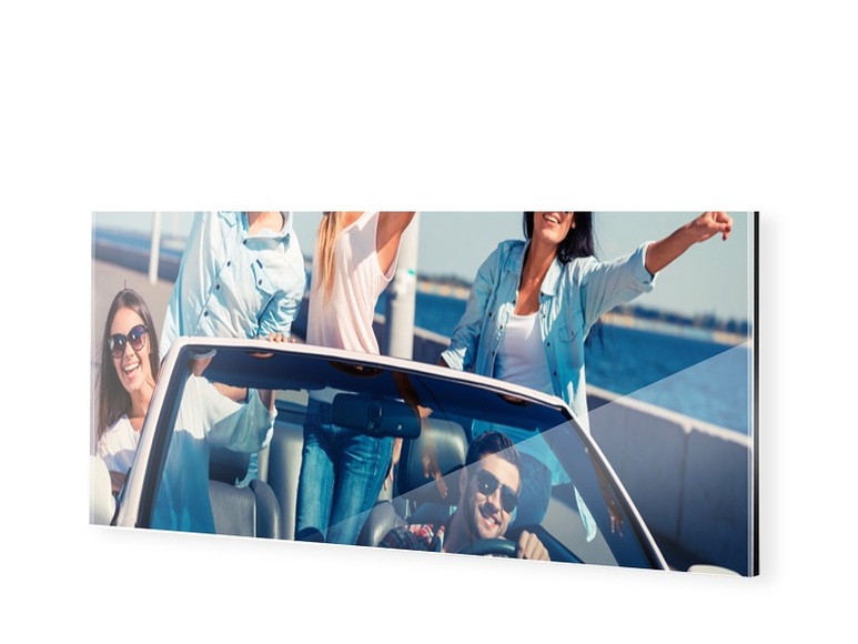 Dibond hinter Acryl als Panorama im Format 75 x 15 cm
