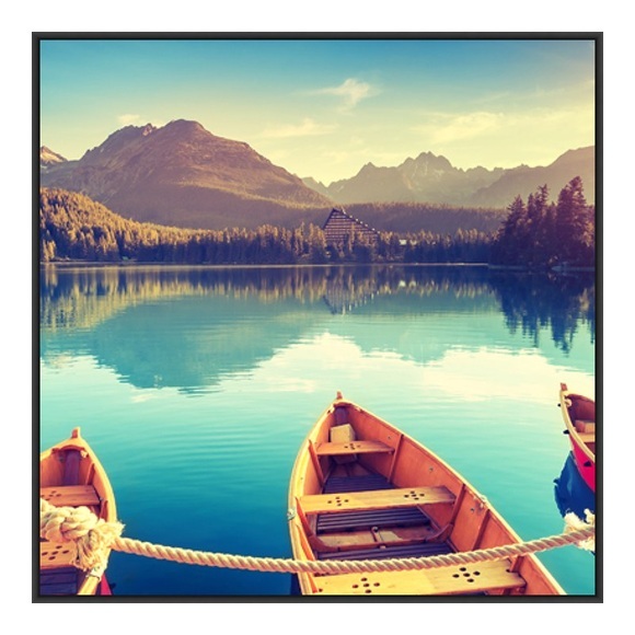 Foto auf Alu im Artbox in schwarz als Panorama im Format 90 x 45 cm