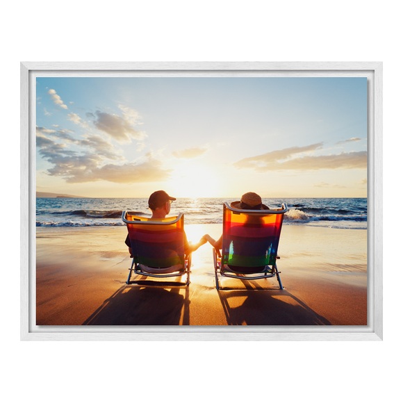 Foto auf Forex im Schattenfugen Rahmen Gemasert in weiß im Format 45 x 30 cm