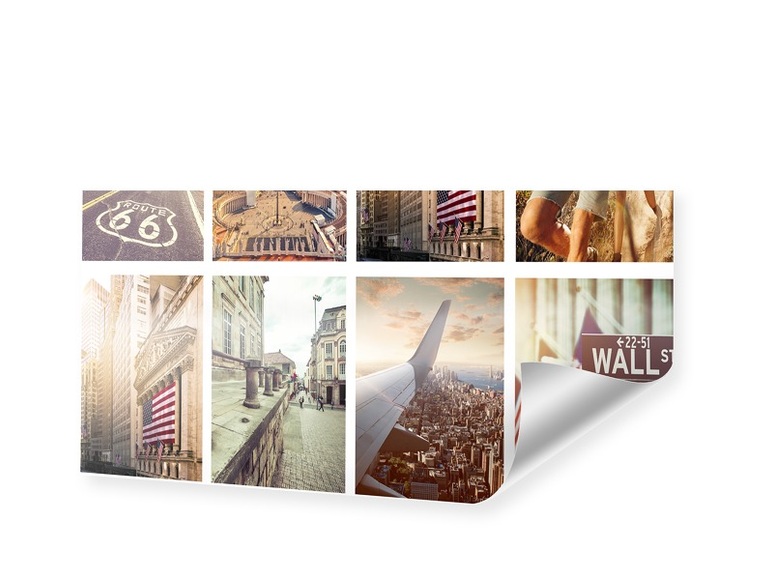 Poster mit Fotocollage als Panorama im Format 160 x 80 cm