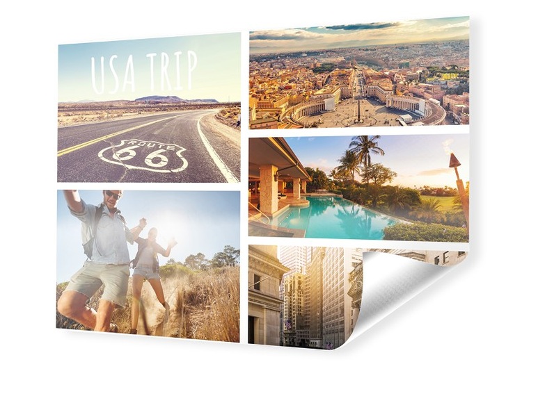 Fotobanner Collage im Format 75 x 50 cm