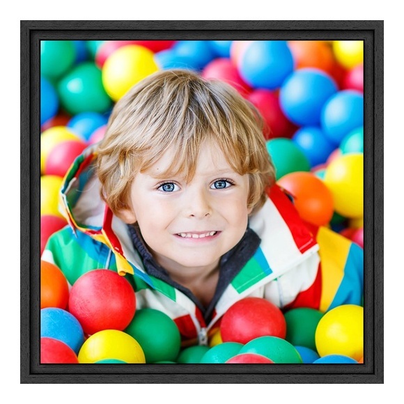 Acrylglas Druck im Schattenfugen Rahmen Gemasert in schwarz DIN Format im Format 59,4 x 42 cm