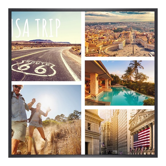 Fotocollage als Poster im Format 50 x 40 cm im Format 50 x 40 cm im Rahmen