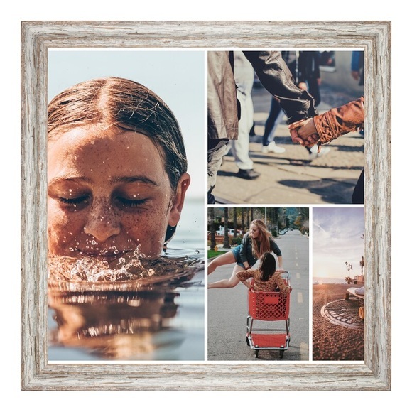 Fotocollage als Poster im Format 32 x 18 cm im Format 32 x 18 cm im Rahmen