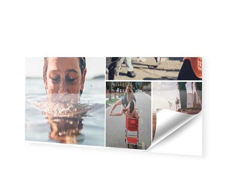 Fotocollage auf Klebefolie im Format 40 x 20 cm als Panorama im Format 40 x 20 cm