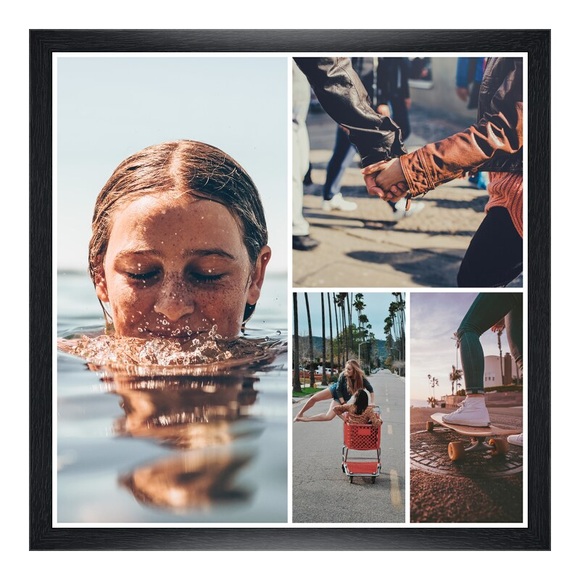 Fotocollage als Poster im Format 30,5 x 30,5 cm im Format 30,5 x 30,5 cm im Rahmen