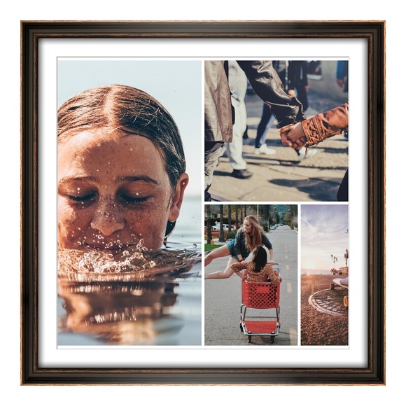 Fotocollage als Poster im Format 18 x 13 cm im Format 18 x 13 cm im Rahmen
