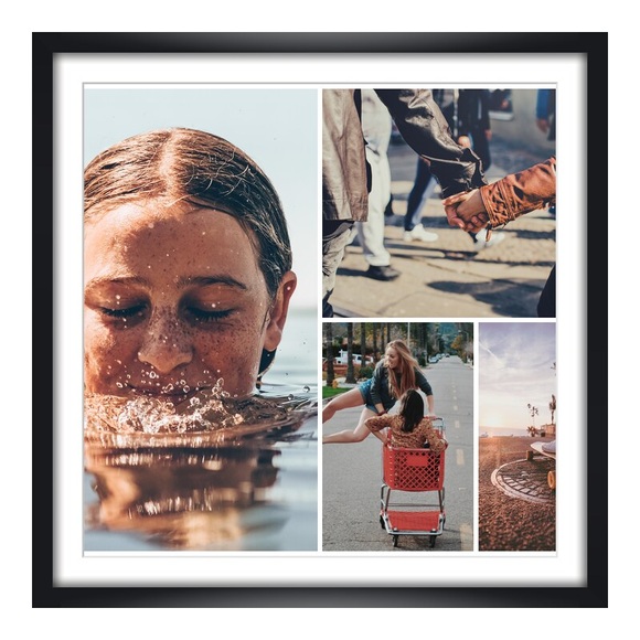 Fotocollage als Poster im Format 30 x 20 cm im Format 30 x 20 cm im Rahmen