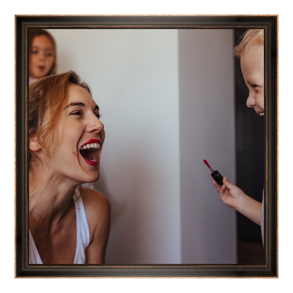 Poster im Holzrahmen Vintage in schwarz im Format 40 x 30 cm