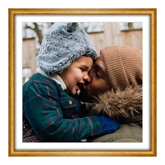 Foto auf Poster im Format 90 x 60 cm im Holzrahmen im Format 90 x 60 cm, gold in gold im Format 90 x 60 cm