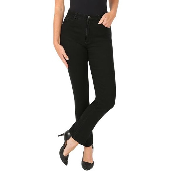 Jet-Line Damen-Jeans `Nora´ black/black