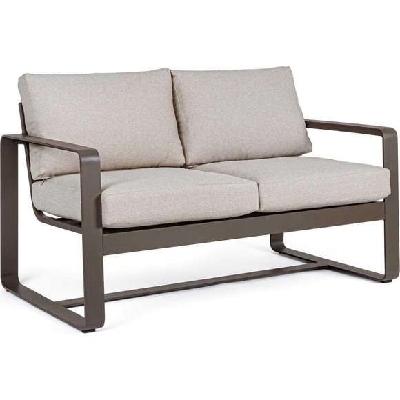 Gartensofa Merrigan 2-Sitzer coffee