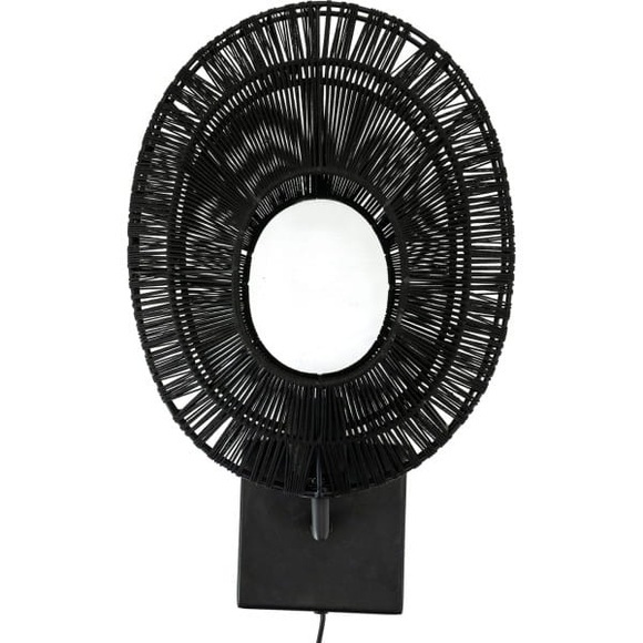 Wandleuchte Ovo schwarz