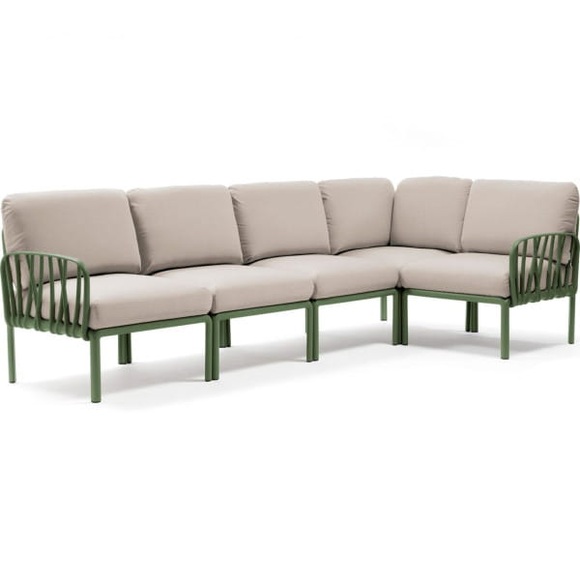 Nardi - 5-Sitzer Sofa Komodo Kaki - Beige (135,5 x 294 x 78/154 cm)
