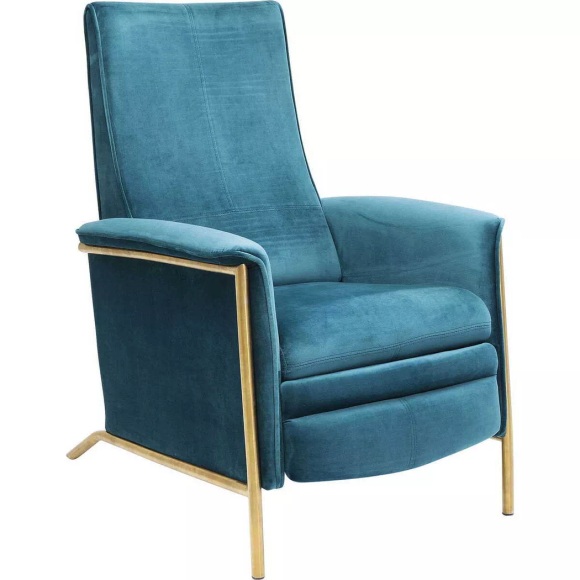 Relaxsessel Lazy Velvet Blau