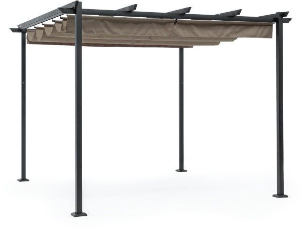 Gartenpavillon Dynamic 300x300 anthrazit-graubeige