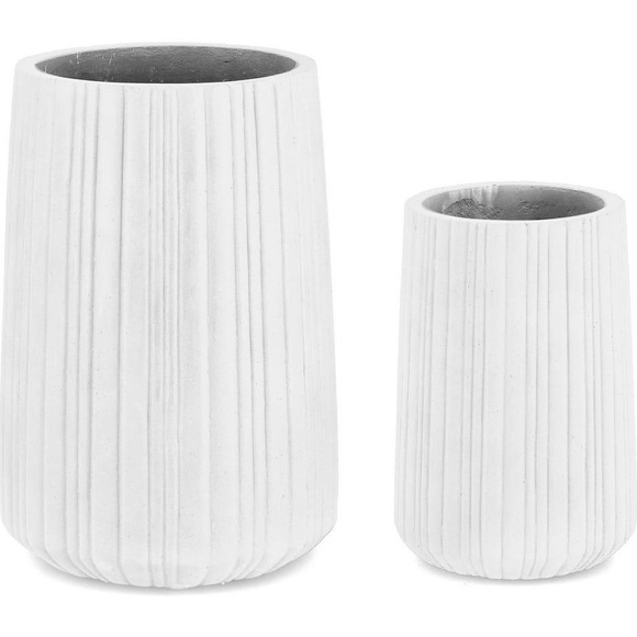 Pflanzentopf Halong weiss (2er-Set)