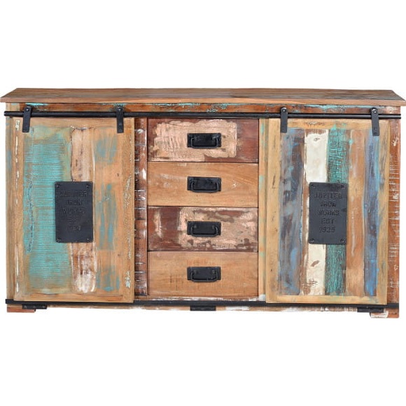 Sideboard Iria Holz recycelt multicolor 130