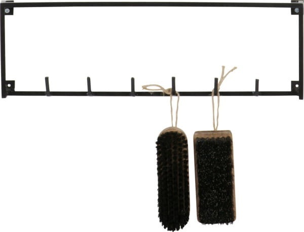Woood Meert Garderobe Metall Schwarz mit 6 Haken
