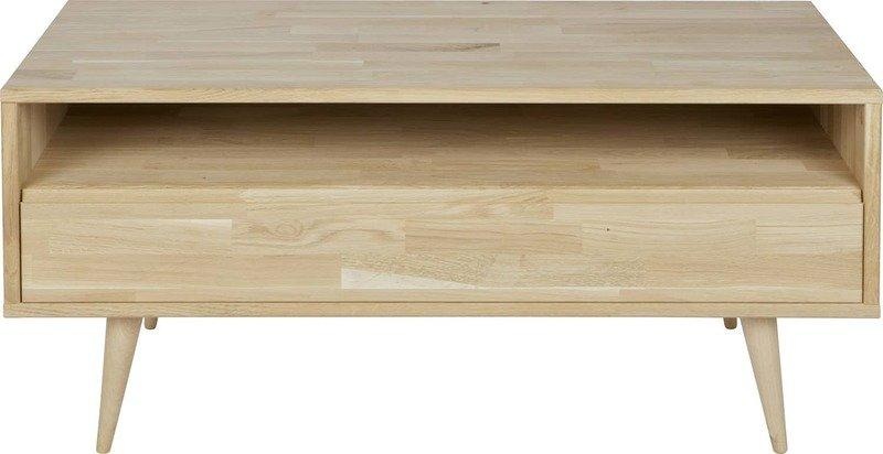 Retro TV Board Eiche Unbehandelt, Breite 100cm, Tygo Woood
