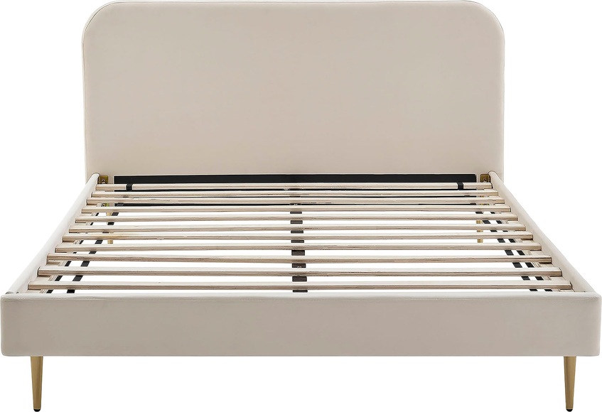 SalesFever Polsterbett, Beine Chrom goldfarben