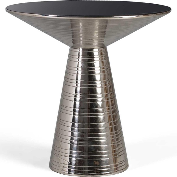 Beistelltisch Lado Glas schwarz 50
