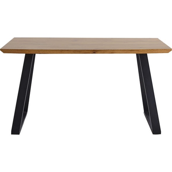 Mobilia - Tisch 140x80 cm - natur, Beine schwarz