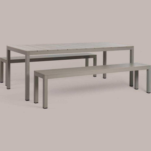 Gartentisch Set Rio grau 210