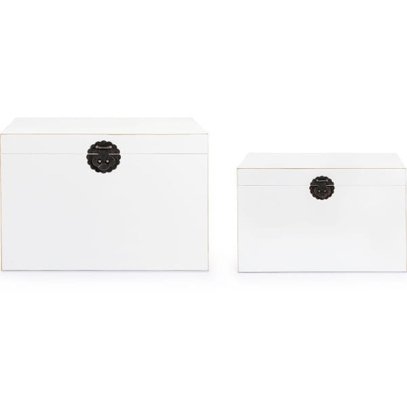 Koffer Pechino (2er-Set) weiss