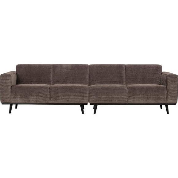 Sofa Statement 4-Sitzer Ribcord flach taupe