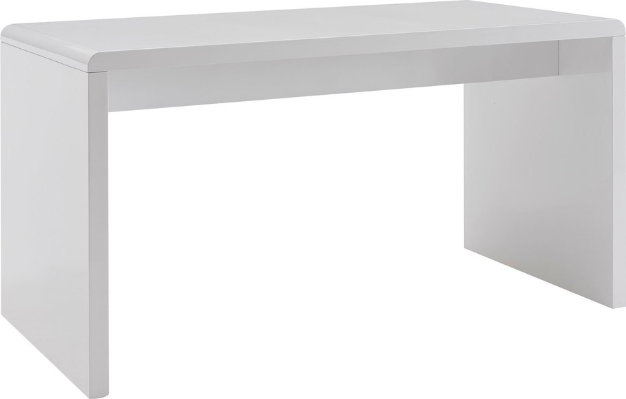 SalesFever Schreibtisch, Weiss hochglanz lackiert
