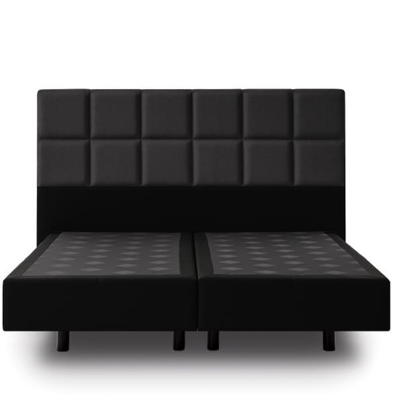 Tempur Boxspring Bett Check bicolor charcoal