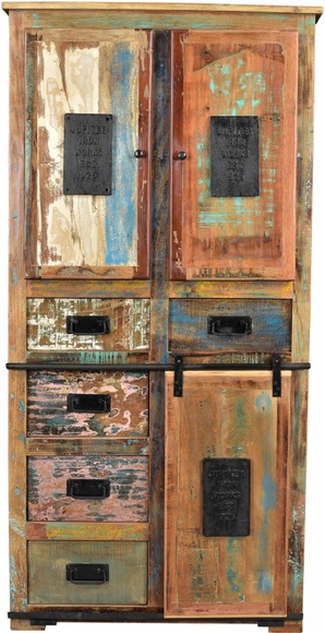 SIT Schrank »Jupiter« aus recyceltem Altholz, Höhe 180 cm